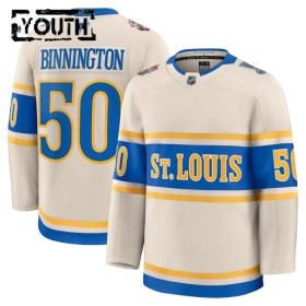 St. Louis Blues tröja Fanatics Premium NHL Binnington Jordan 2024-25 Vit Winter Classic - NHL Tröjor Barn